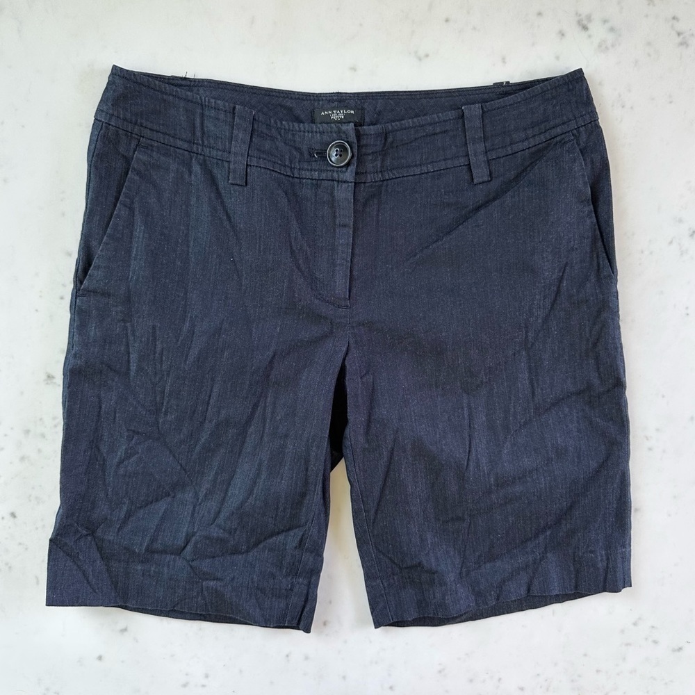 Ann Taylor Navy Trouser Shorts